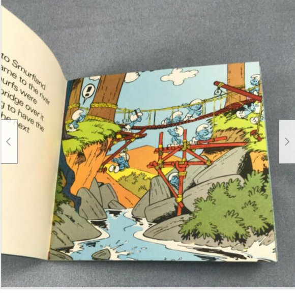 The Fake Smurf Mini Picture Story Book by Peyo Smurfland Papa Smurf 1981 English - Picture 3 of 6
